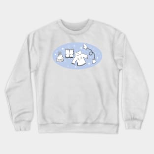 Winter weather snow lover cartoon illustration Crewneck Sweatshirt